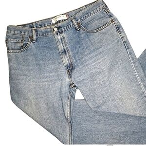 Levi's 505 38 x 32 Red Tag Vtg Straight Men's Light Wash Blue Spacious Jeans